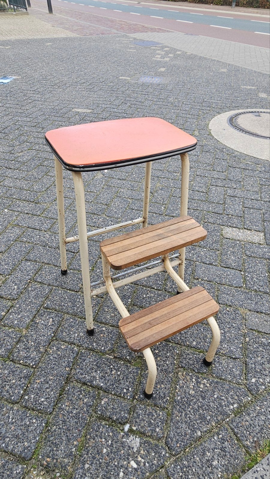 Vintage Brabantia keukentrapje / krukje, Ophalen of Verzenden, Gebruikt