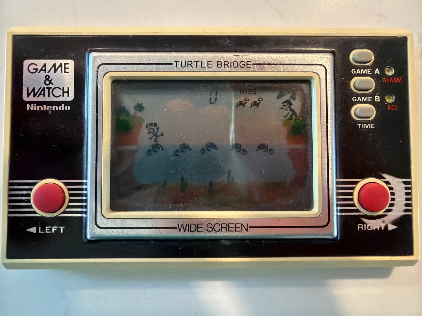 Nintendo Game & Watch Turtle Bridge (TL-28) - Vintage, Spelcomputers en Games, Ophalen, Nintendo, Gebruikt