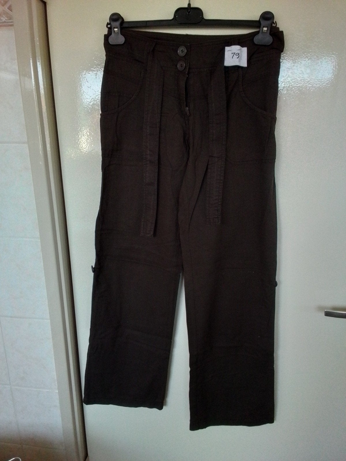 79 Bruine broek van H&M maat 34, Bruin, Ophalen of Verzenden, Zo goed als nieuw, Maat 34 (XS) of kleiner
