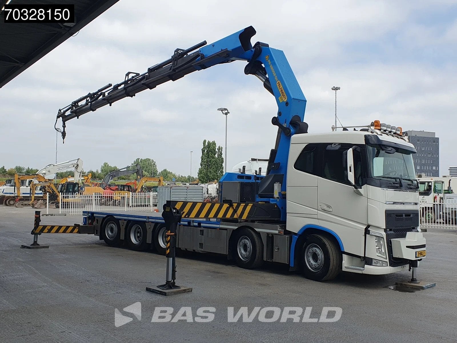 Volvo FH FH 500 10X4 Palfinger PK92002-SH Crane 7 extensions, Auto's, Automaat, Stof, Euro 6, Stoelverwarming