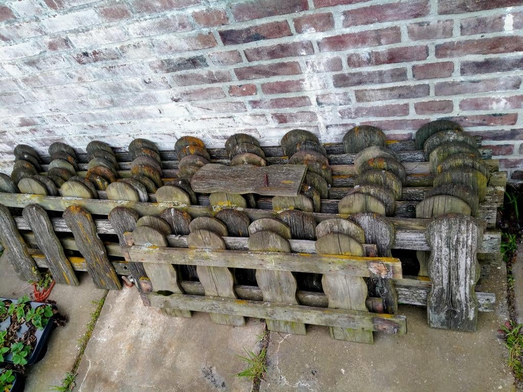 Tuinhekje van hout / brandhout, Tuin en Terras, Minder dan 3 m³, Ophalen, Overige houtsoorten