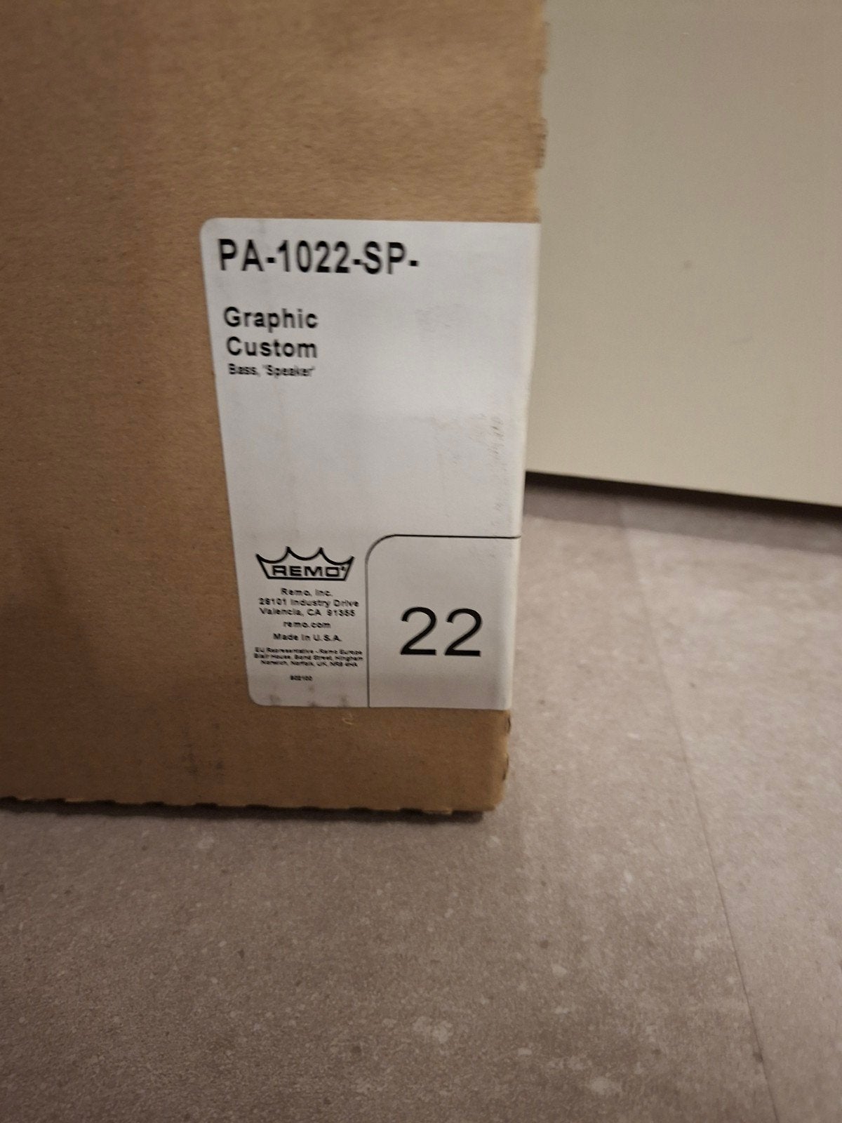 REMO Graphic Custom 22" Bass vel., Ophalen of Verzenden, Nieuw, Overige merken