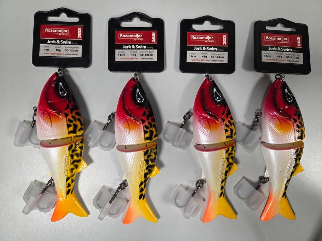 Nieuw 4x Rozemeijer Jerk & Swim kunstaas, Ophalen of Verzenden, Nieuw, Haak