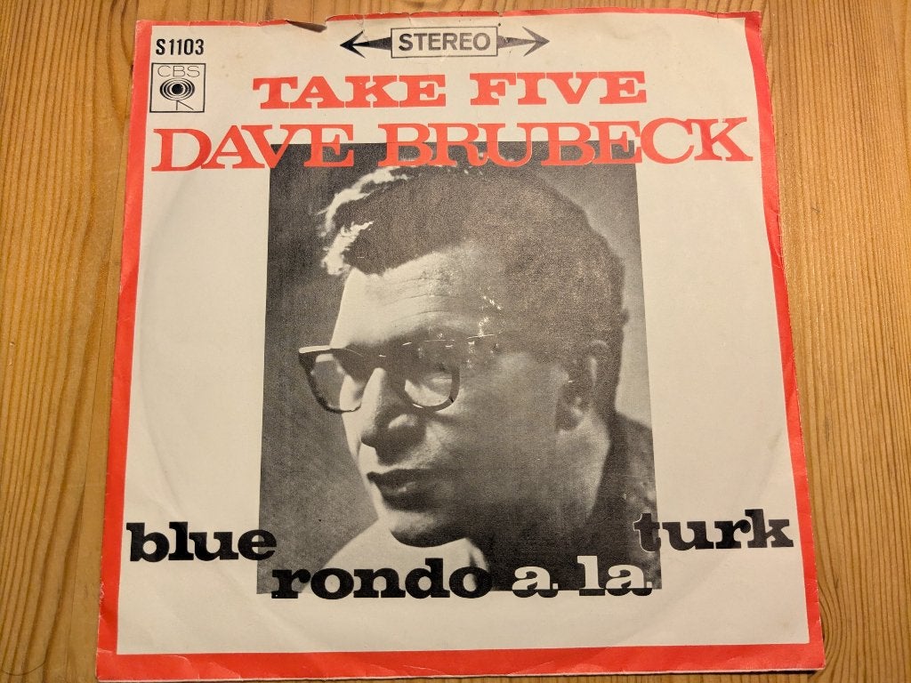 Dave Brubeck Take five, 45 toeren single, Gebruikt, 7 inch, Ophalen of Verzenden, Overige typen