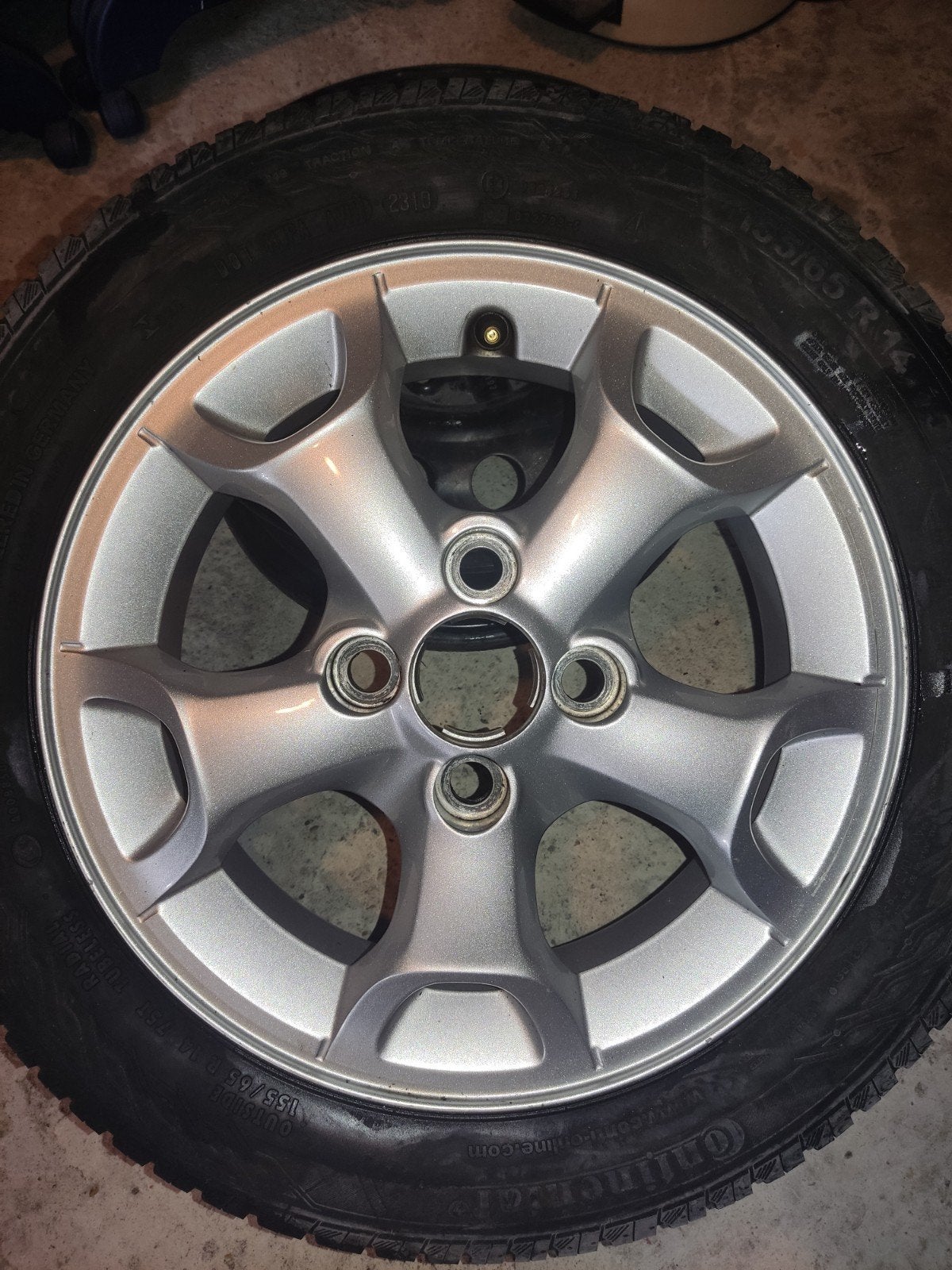Originele Citroën C1 LM velgen 14 inch met banden, Ophalen, Gebruikt