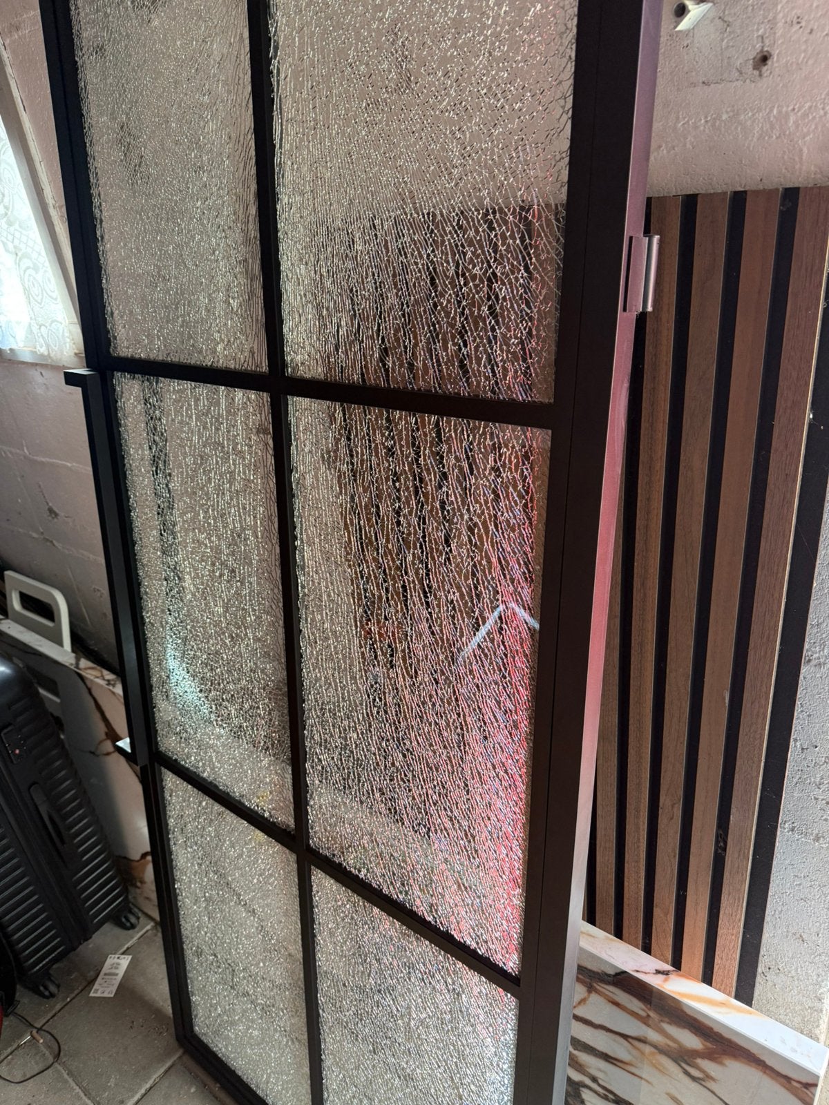 Stalen deur met kapot glas, Huis en Inrichting, Ophalen of Verzenden, Zo goed als nieuw