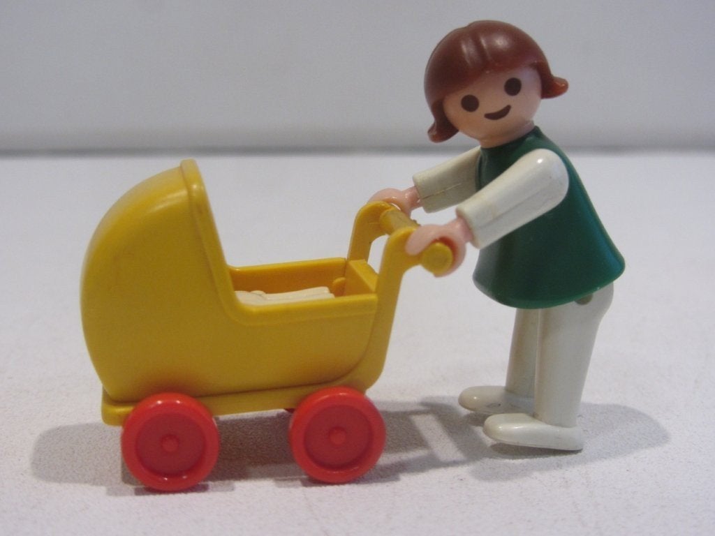 Playmobil Vintage Meisje met poppenwagen – 3357, Ophalen of Verzenden, Gebruikt, Losse onderdelen