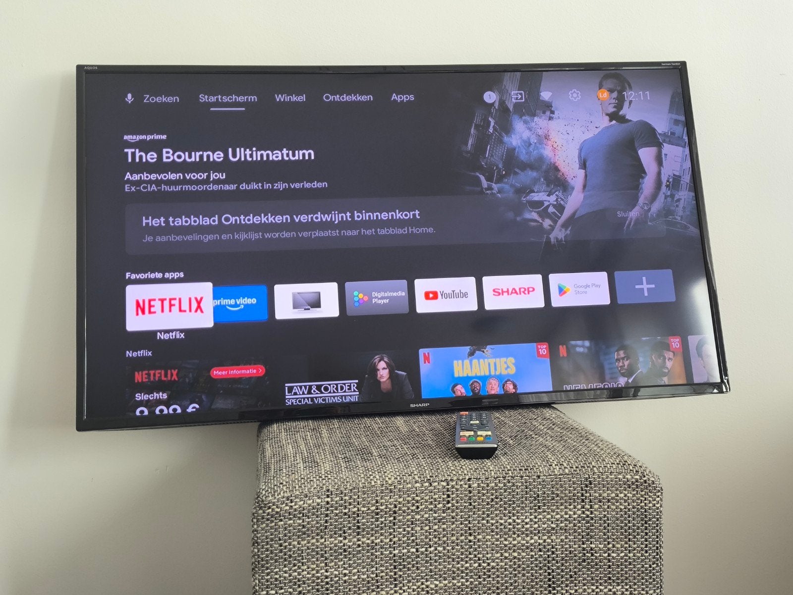Sharp Aquos 42 inch Full HD Smart Android TV, Ophalen, LED, 50 Hz, Zo goed als nieuw