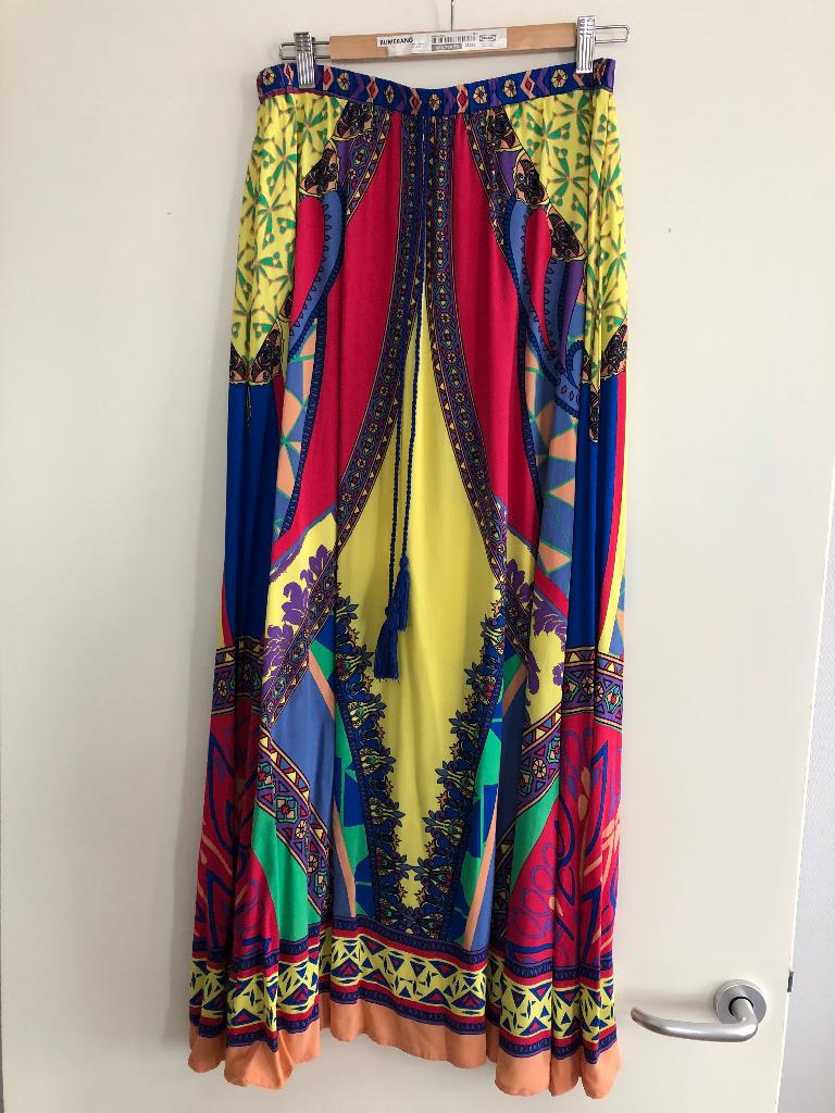 Flying Tomato kleurrijk Ibiza print maxi lange rok mt M, Maat 38/40 (M), Overige kleuren, Verzenden, Zo goed als nieuw