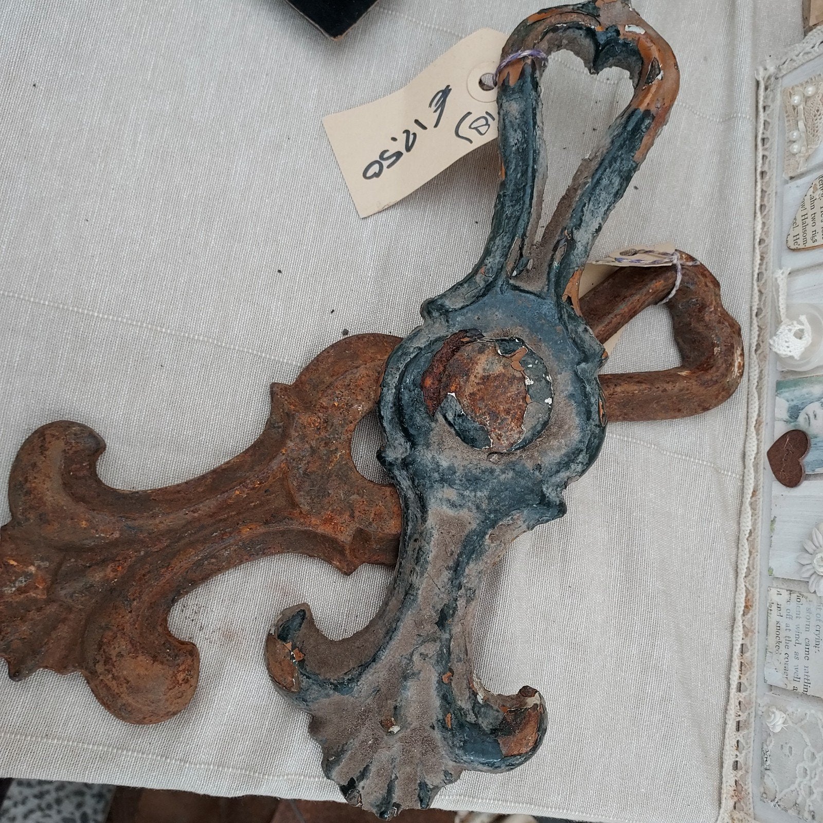 oude stoere industriële muurankers, Antiek en Kunst, Ophalen of Verzenden