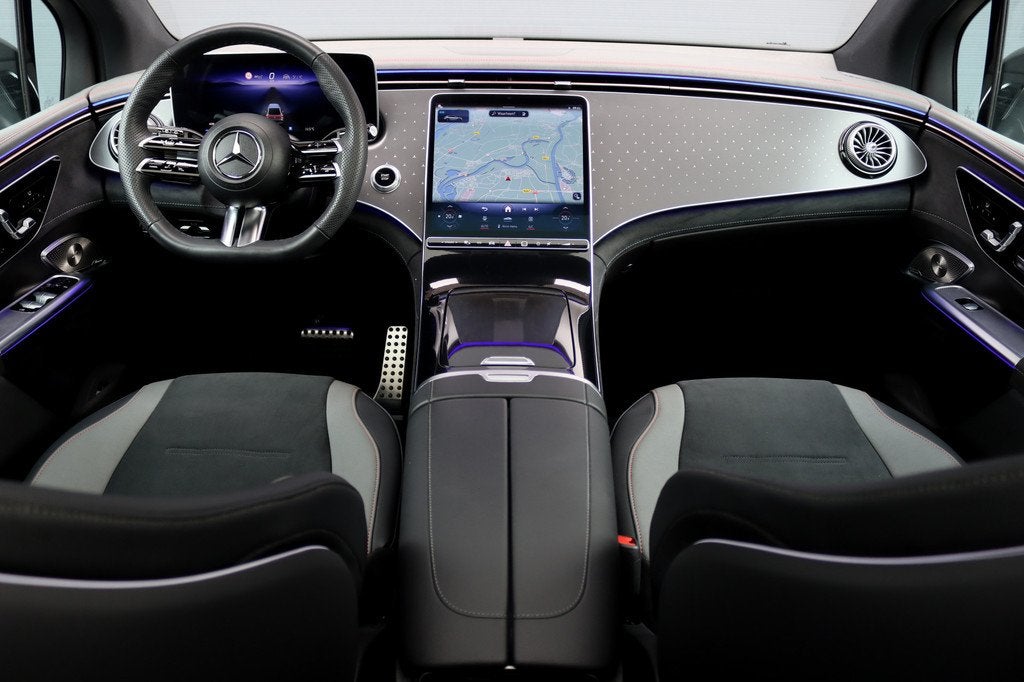 Mercedes-Benz EQE SUV 350 4MATIC AMG Line 91 kWh | Distronic, Auto's, Mercedes-Benz, Gebruikt, Zwart, Zwart, Origineel Nederlands