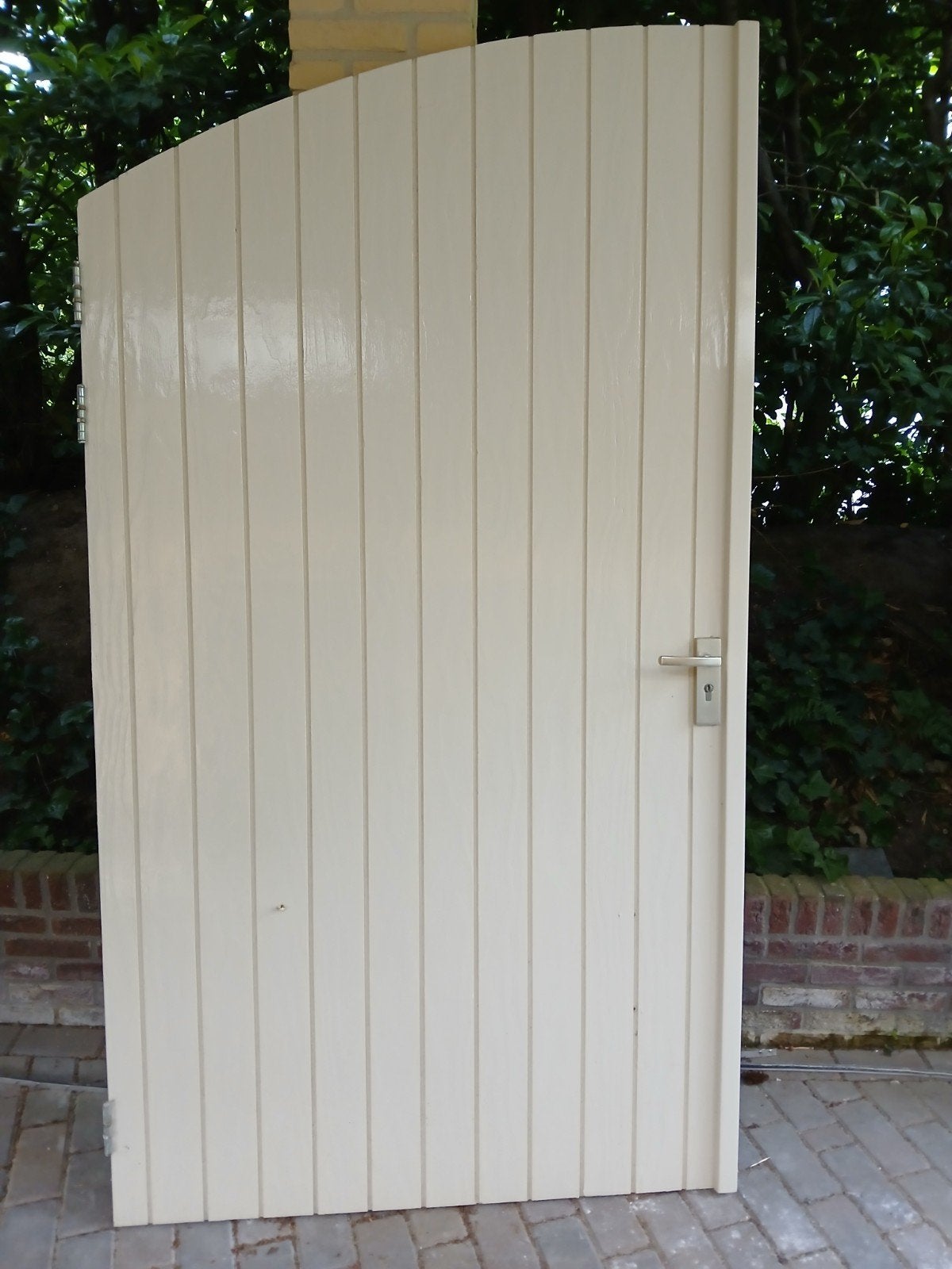Houten garagedeuren met toog. Heel mooi, Doe-het-zelf en Verbouw, Ophalen, Garagedeur, Hout, 120 cm of meer