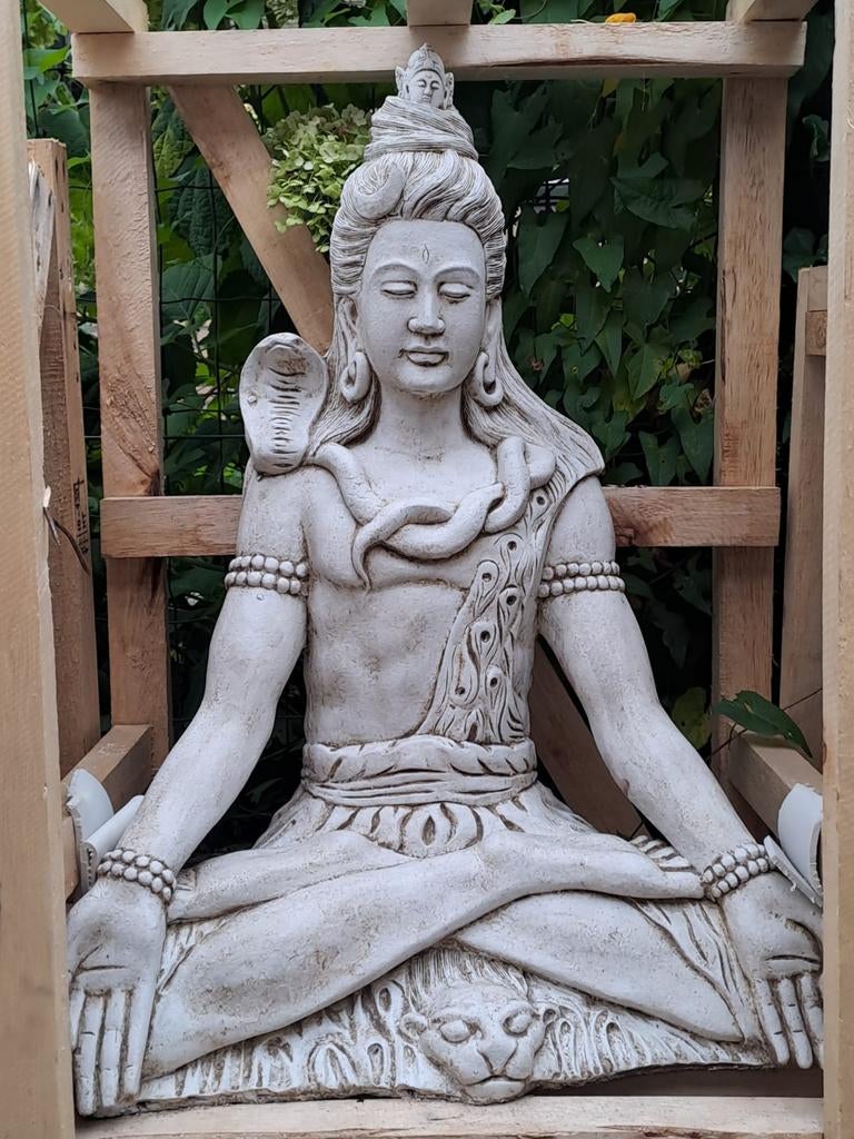 Shiva 70cm - hindoegod, Tuin en Terras, Tuinbeelden, Ophalen, Ibiza Sfeer, Info@ibizasfeer.nl, Www.ibizasfeer.nl