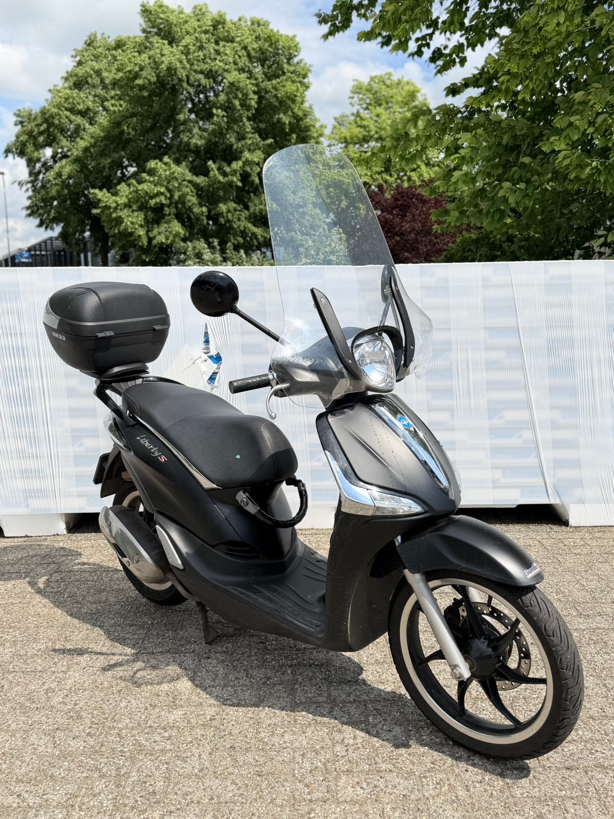 Piaggio Liberty S E4 45km 2019 schade scooter brom, Ophalen, Gebruikt, Overige modellen, 7005AM