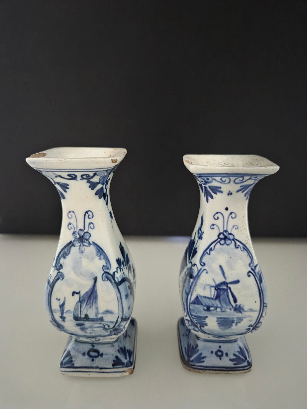 Delftsblauwe vaasjes, Ophalen of Verzenden