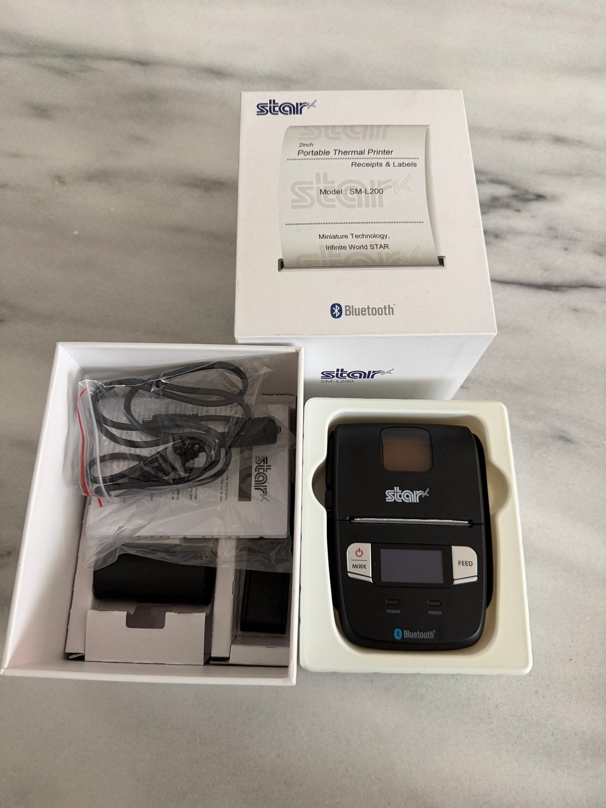 Star SM-L200 draagbare thermische printer met Bluetooth, Computers en Software, Zwart-en-wit printen, Printer, Nieuw, Ophalen of Verzenden