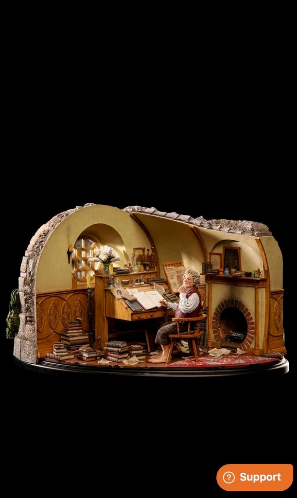 Weta statue Bilbo in Bag End Lord of the Rings Hobbit, Ophalen of Verzenden, Zo goed als nieuw, Beeldje of Buste