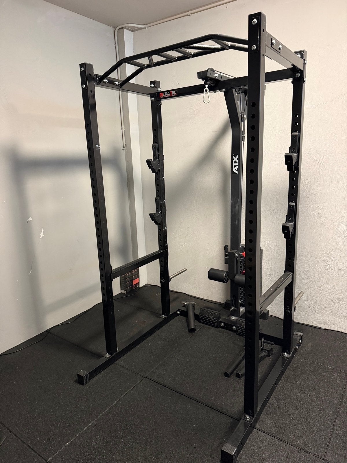 Squat Rack met Lat Pulldown, Row & 115kg Gewichtenstapel, Ophalen, Gebruikt, Armen, Overige typen