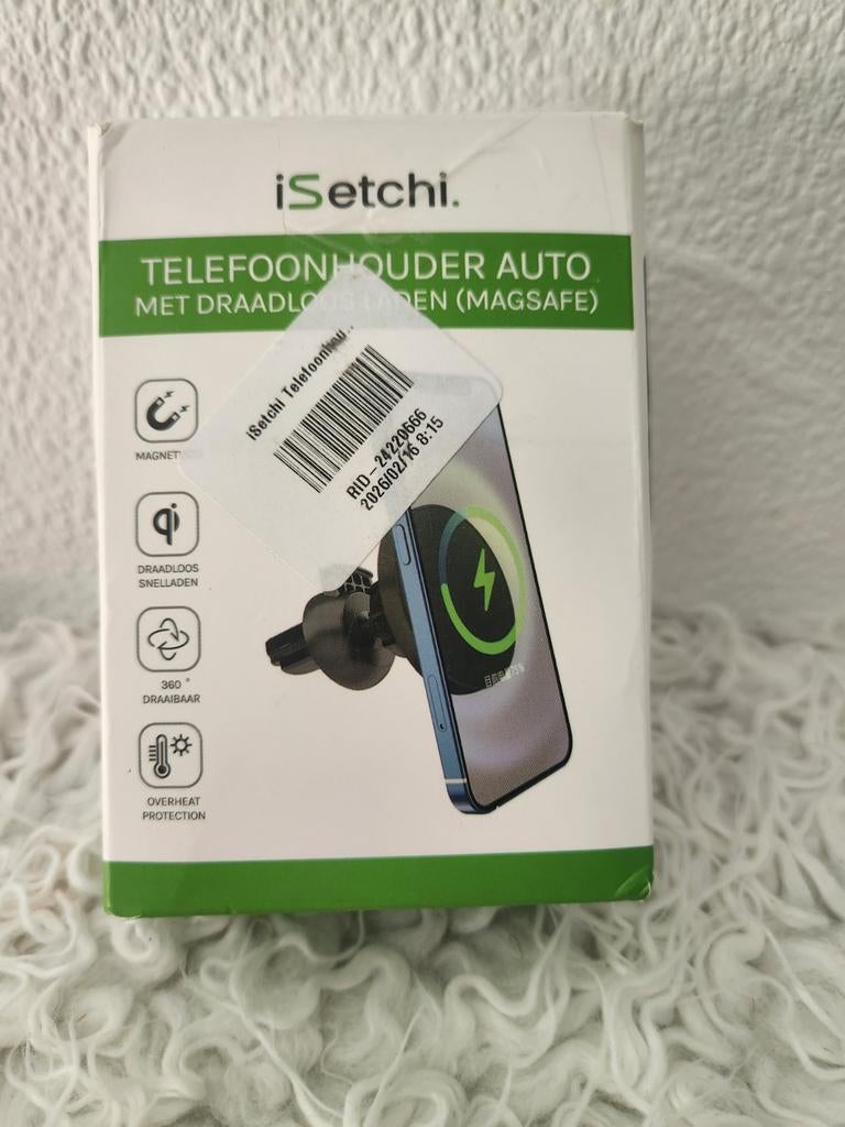 iSetchi Telefoonhouder Auto met Draadloos Laden (MagSafe), Ophalen of Verzenden, Nieuw, Auto