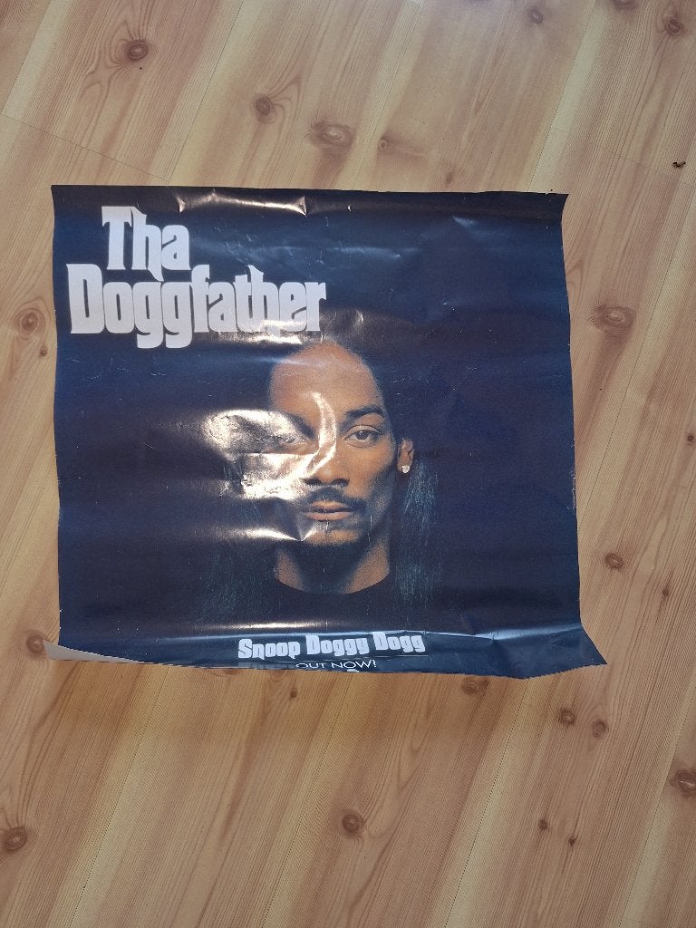 Poster The Doggfather Snoop Dogg 60x60 cm, Ophalen, Vierkant, Zo goed als nieuw, A1 t/m A3