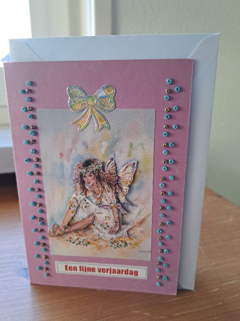 3 d kaart fairy gefeliciteerd, Ophalen of Verzenden, Nieuw, Fantasie
