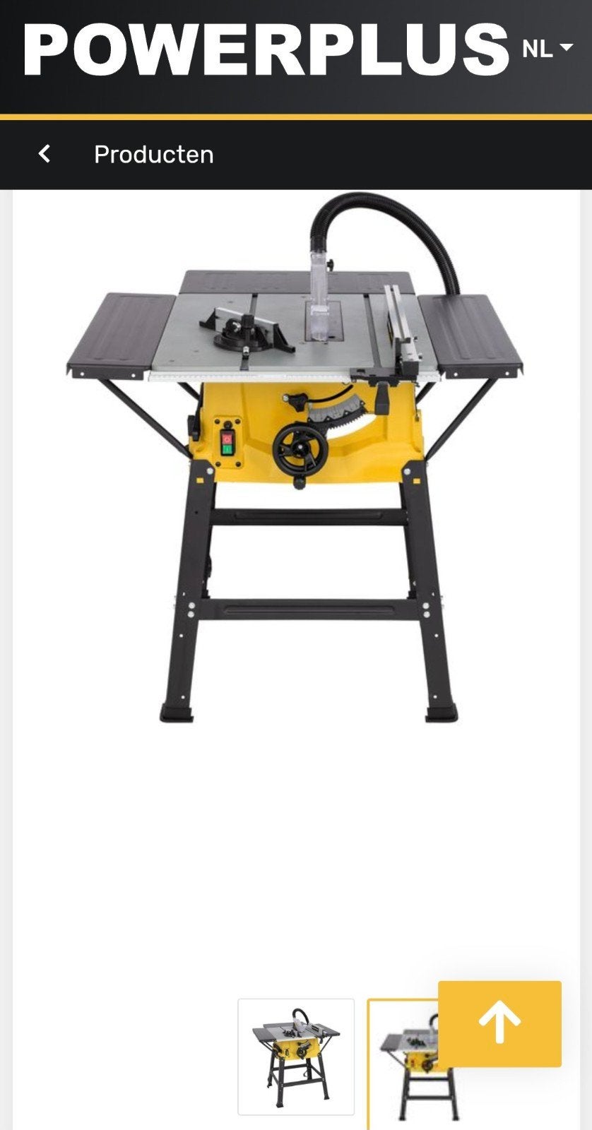 Powerplus Tafelzaag POWX07595 - 2000W - Nieuw, Cirkelzaag, 70 mm of meer, Nieuw, Ophalen of Verzenden