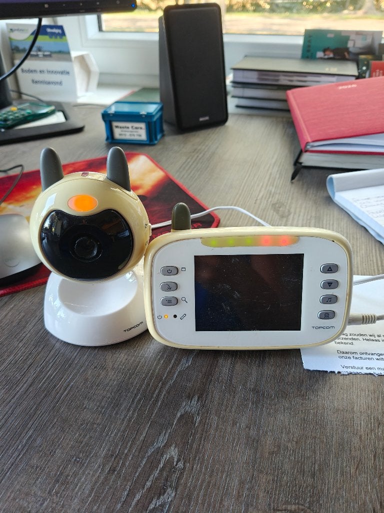 Topcom Beeld babyfoon, Ophalen, Gebruikt, Minder dan 100 meter, Camera