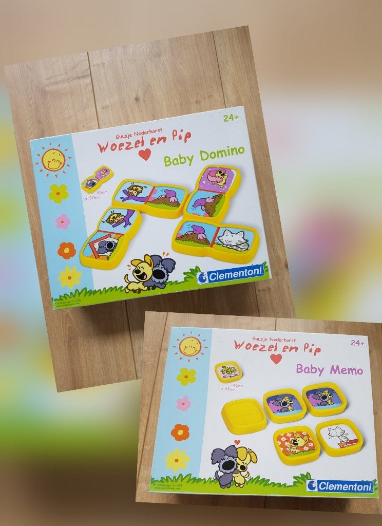 Woezel en Pip. Baby domino en Woezel en Pip. Baby memo., Ophalen of Verzenden, Zo goed als nieuw, Ontdekken