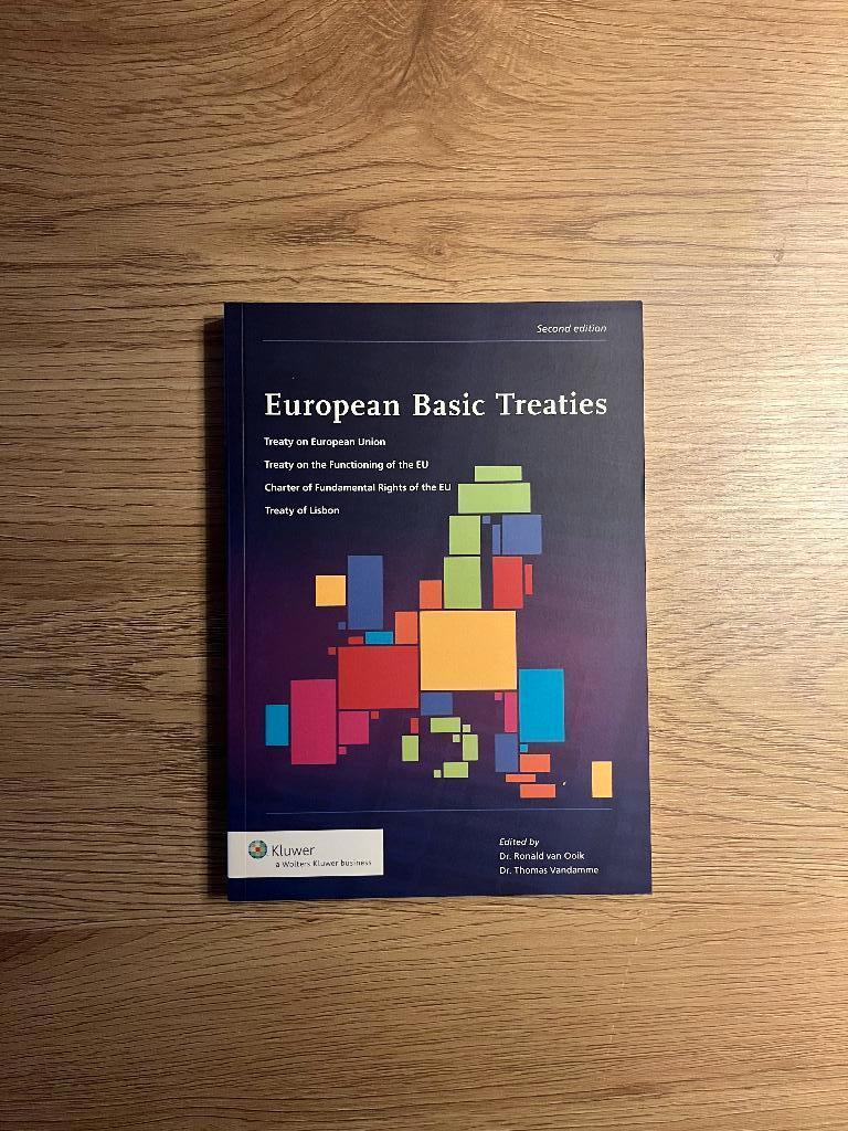 European Basic Treaties, Ronald van Ooik & Thomas Vandamme, Ophalen of Verzenden, Beta, Gelezen, WO