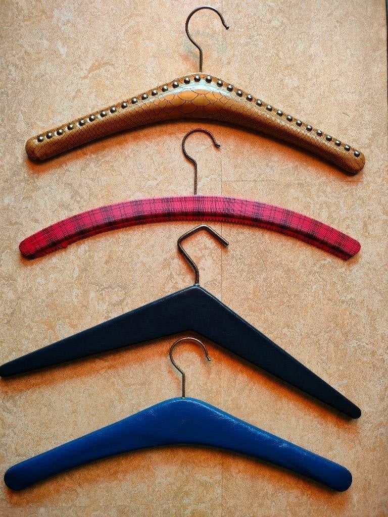 4 vintage kledinghangers, Ophalen of Verzenden