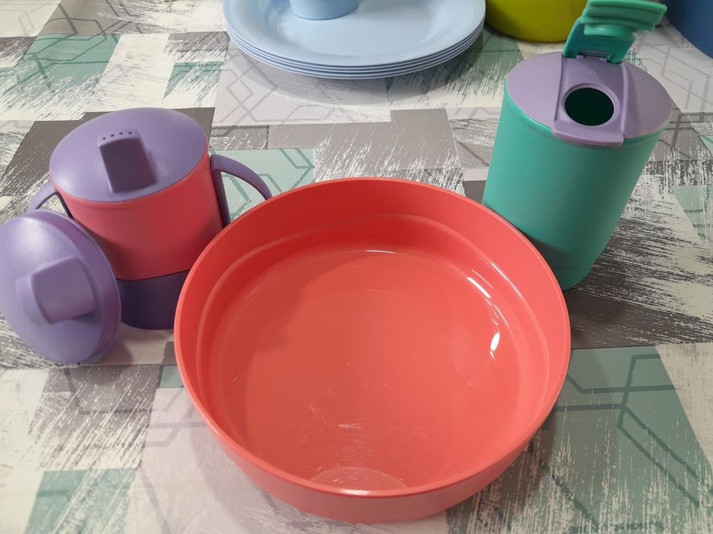 Tupperware kindersetje, Huis en Inrichting, Keuken | Tupperware, Gebruikt, Overige typen, Ophalen of Verzenden