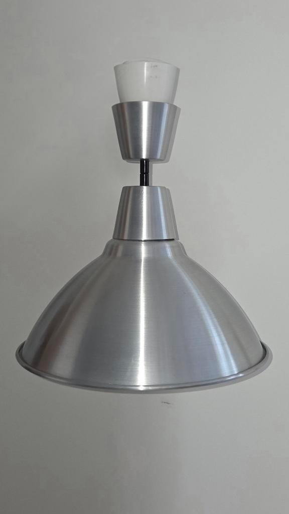 Hanglamp - aluminium, Huis en Inrichting, Lampen | Hanglampen, Modern, Industrieel, Ophalen of Verzenden, Zo goed als nieuw, Metaal