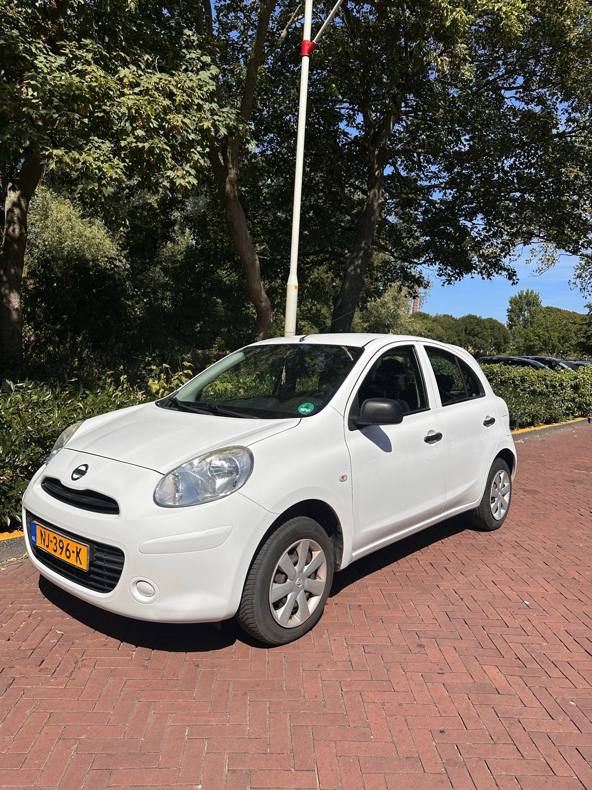Nissan Micra 1.2 Automaat 2011 Wit, Auto's, 1198 cc, Wit, Micra, 19 km/l
