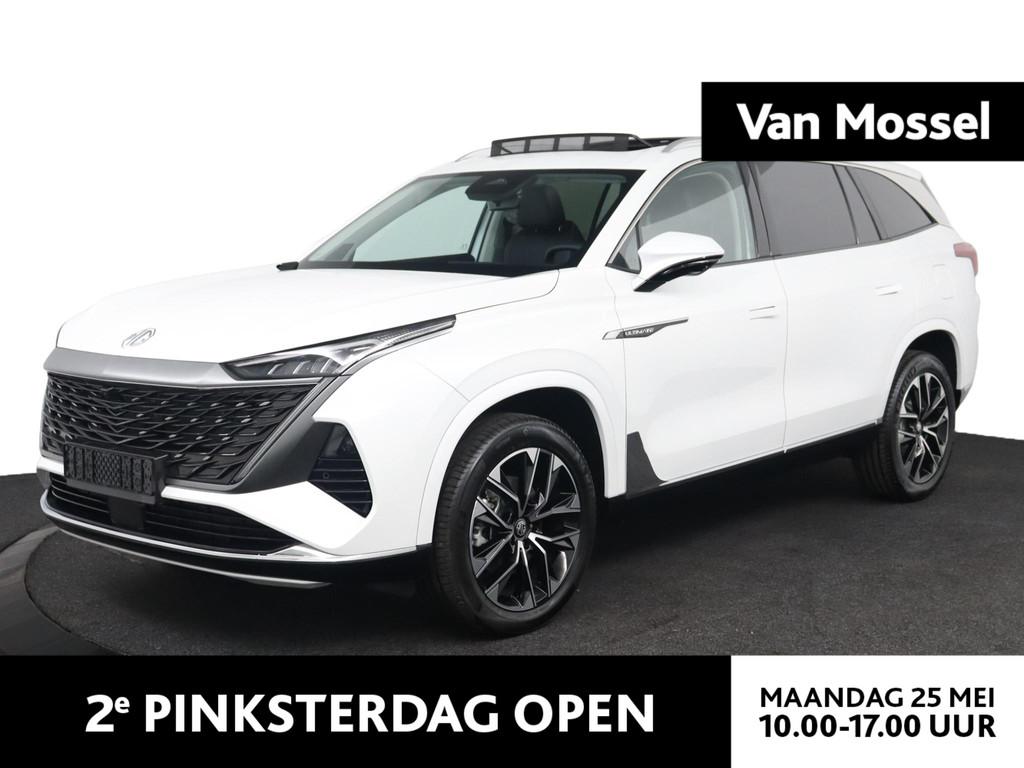 MG MGS9 1.5 Premium Plug-in Hybrid Nieuw: 7 Zitter | 100 km, Auto's, 4 cilinders, 7 stoelen, Wit, Bedrijf