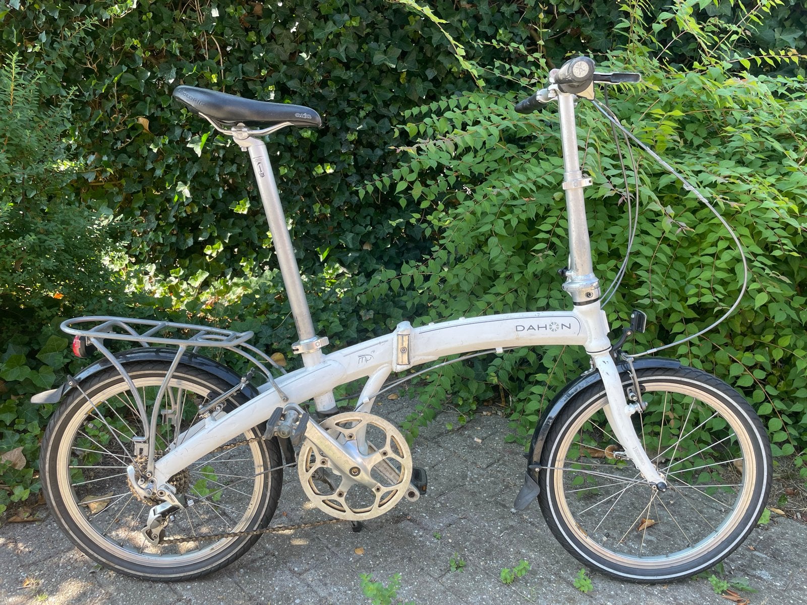 Dahon Mu P8 Vouwfiets, Ophalen, 20 inch of meer, Gebruikt, Velgrem