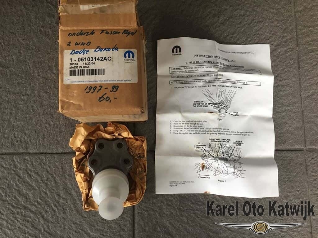 Onderste Fusseekogel 2 WHD Dodge Dakota 1997-1999, -, -, Nieuw, Ophalen of Verzenden