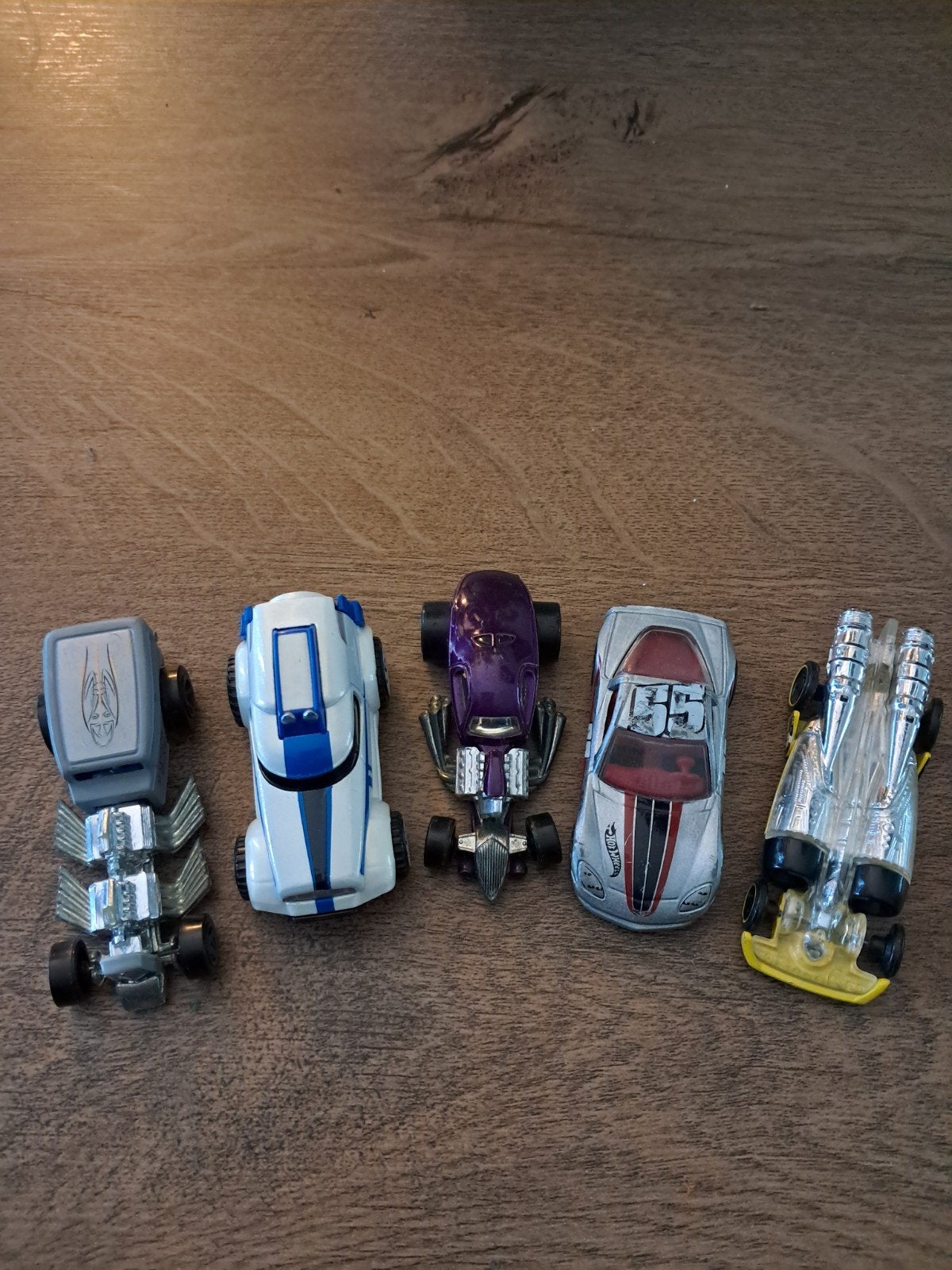 5 hotweels auto's, Ophalen