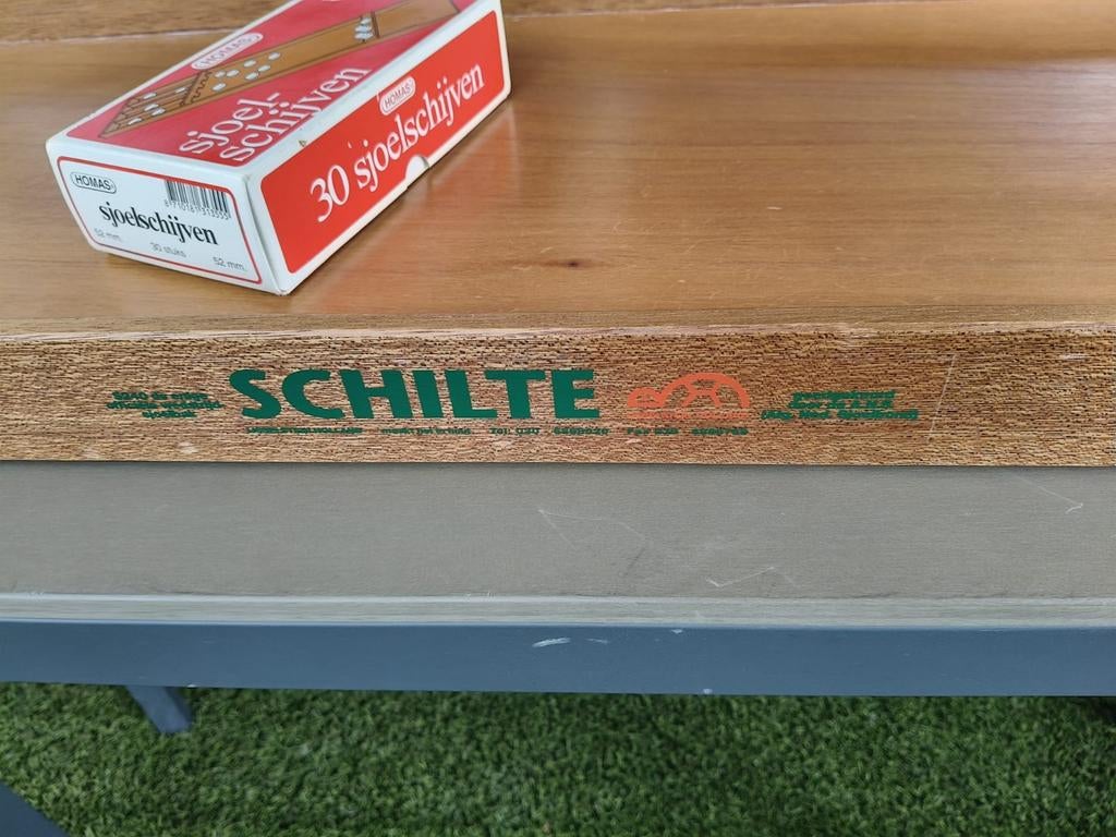 Sjoelbak met sjoelschijven - Schilte S240, Hobby en Vrije tijd, Gezelschapsspellen | Overige, Een of twee spelers, Ophalen of Verzenden