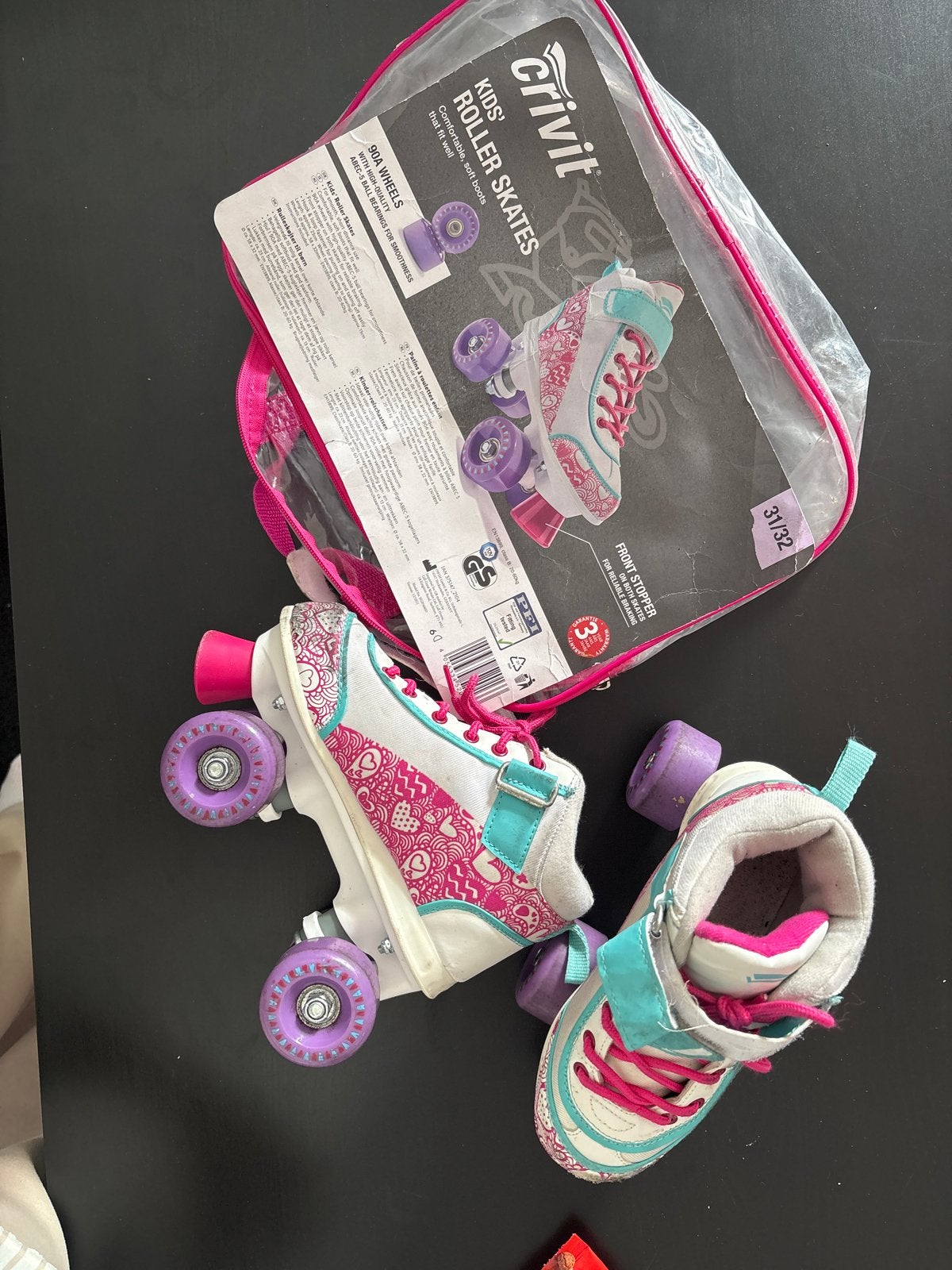 Crivit Kids' Roller Skates - Maat 31/32, Ophalen, Zo goed als nieuw, Kinderen