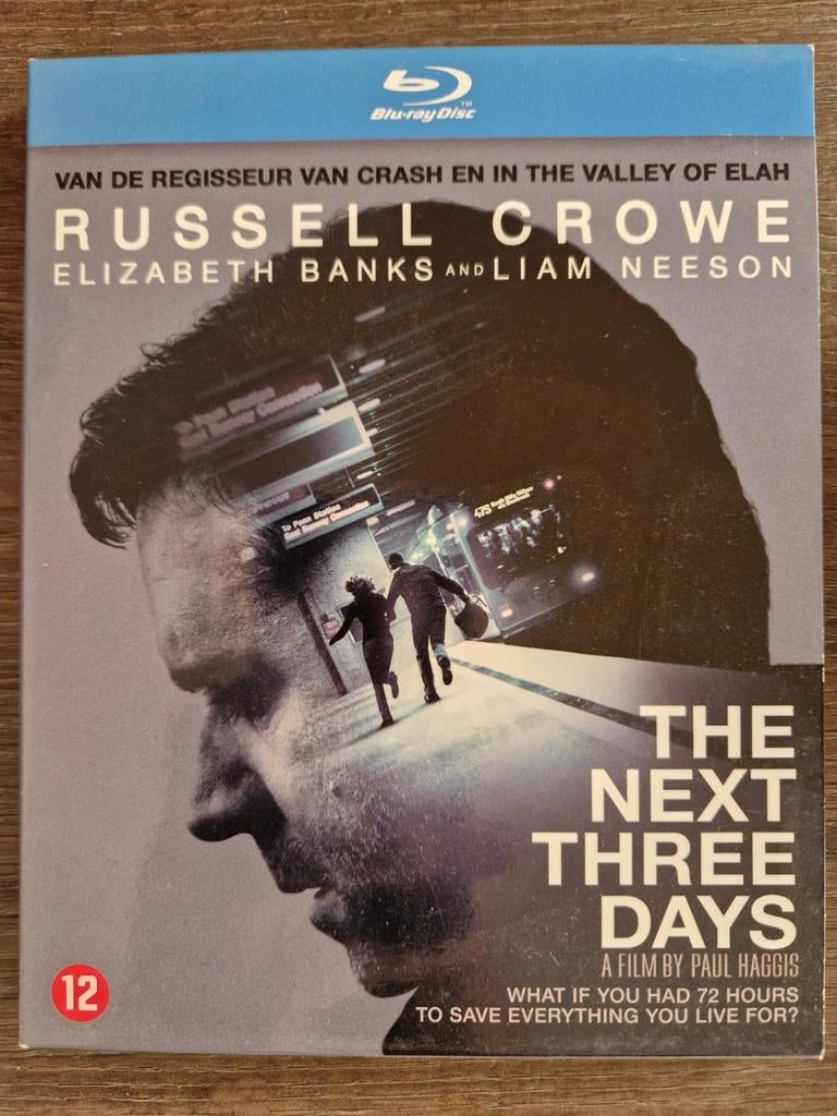 The Next Three Days (2010) blu-ray, Cd's en Dvd's, Blu-ray, Ophalen of Verzenden, Zo goed als nieuw, Thrillers en Misdaad