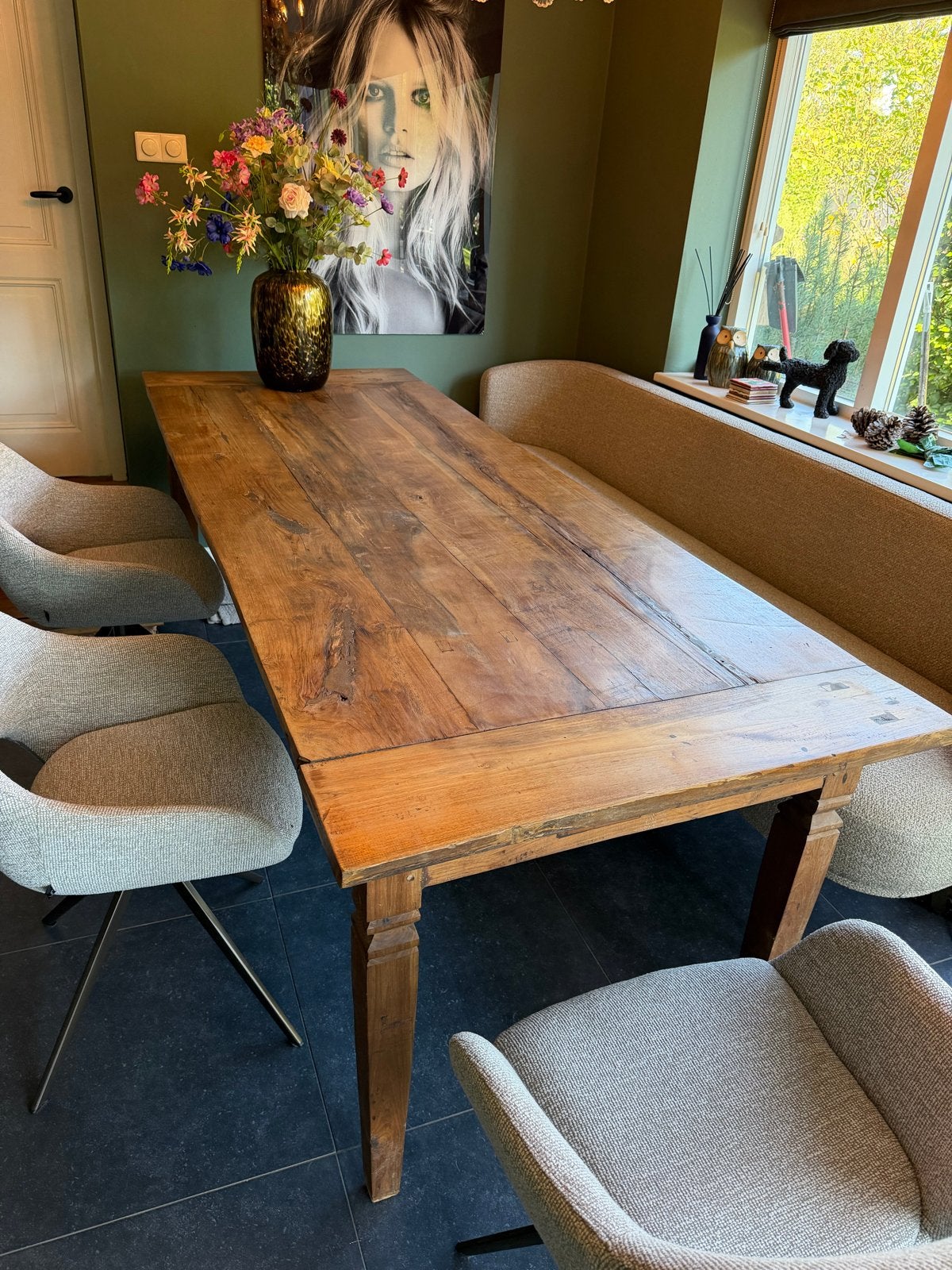 Tijdloze Franse Eettafel - 240x88x80cm, Ophalen of Verzenden
