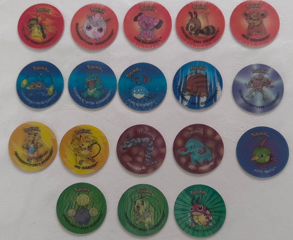 Pokémon Evolutions Flippo's - Holografisch 2001, Verzamelen, Flippo's, Ophalen of Verzenden, Losse flippo's