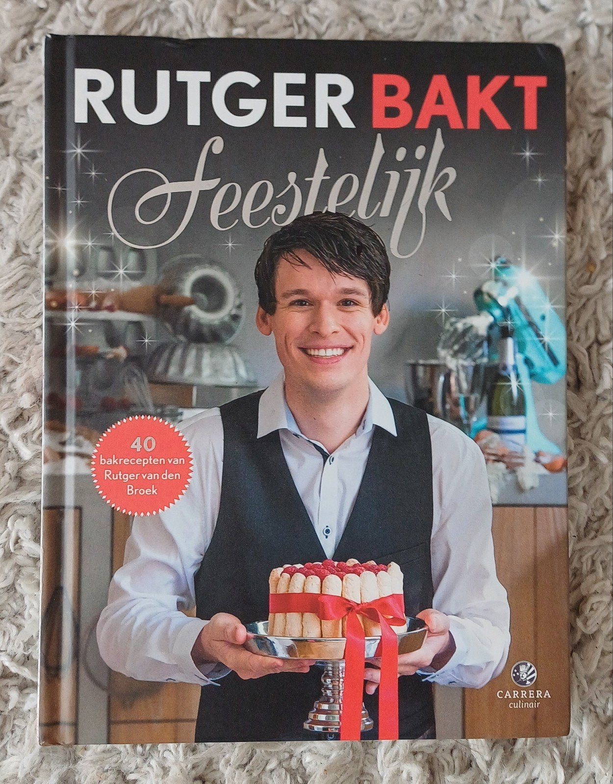 Rutger bakt feestelijk, Ophalen of Verzenden, Zo goed als nieuw, Rutger van den Broek, Taart, Gebak en Desserts