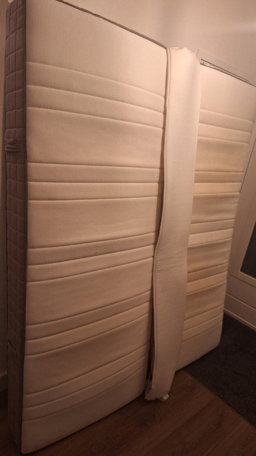 MOET SNEL WEG 2x Ikea hovag matras met tussenlegger, Ophalen, Eenpersoons, 200 cm, 80 cm