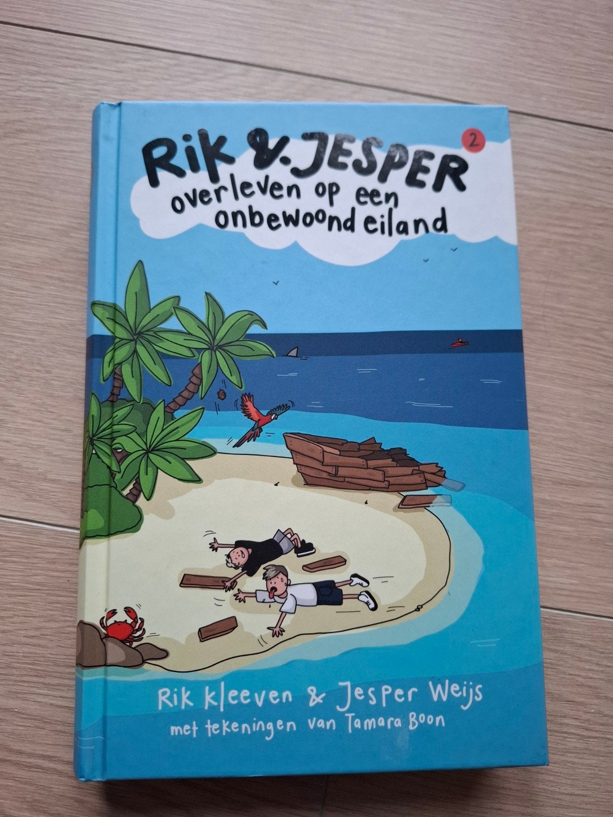 Rik & Jesper: Overleven op een onbewoond eiland, Ophalen of Verzenden, Zo goed als nieuw, Rik Kleeven & Jesper Weijs, Fictie