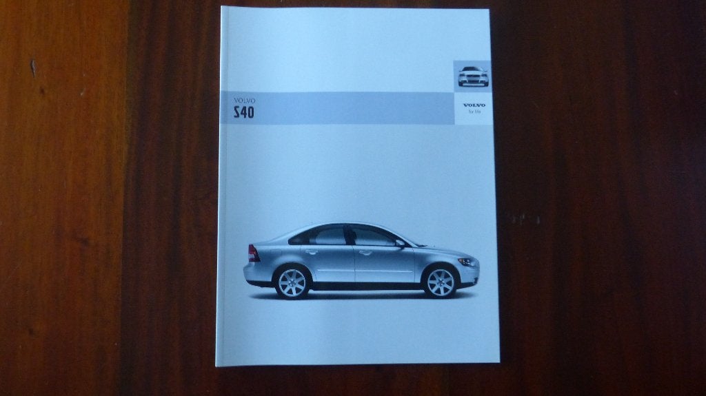 Volvo S40 dikke brochure Engelstalig 2004, Verzenden, Zo goed als nieuw, Volvo