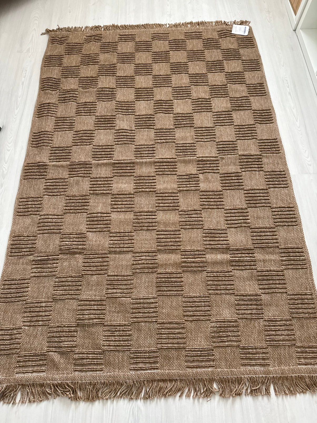 Nieuwe vloerkleed 120 bij 180 cm jute bruin karpet, 100 tot 150 cm, Bruin, Nieuw, Ophalen of Verzenden