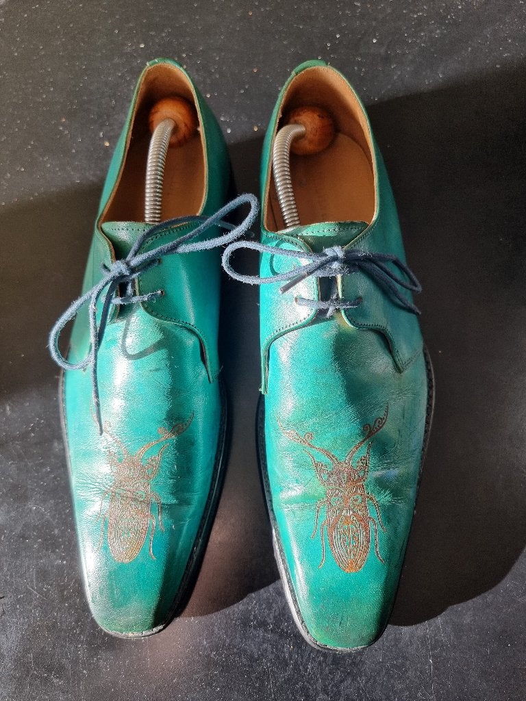 Excl. Melvin & Hamilton schoenen mt.42 unieke kever-gravure, Melvin & Hamilton, Overige kleuren, Ophalen of Verzenden, Gedragen