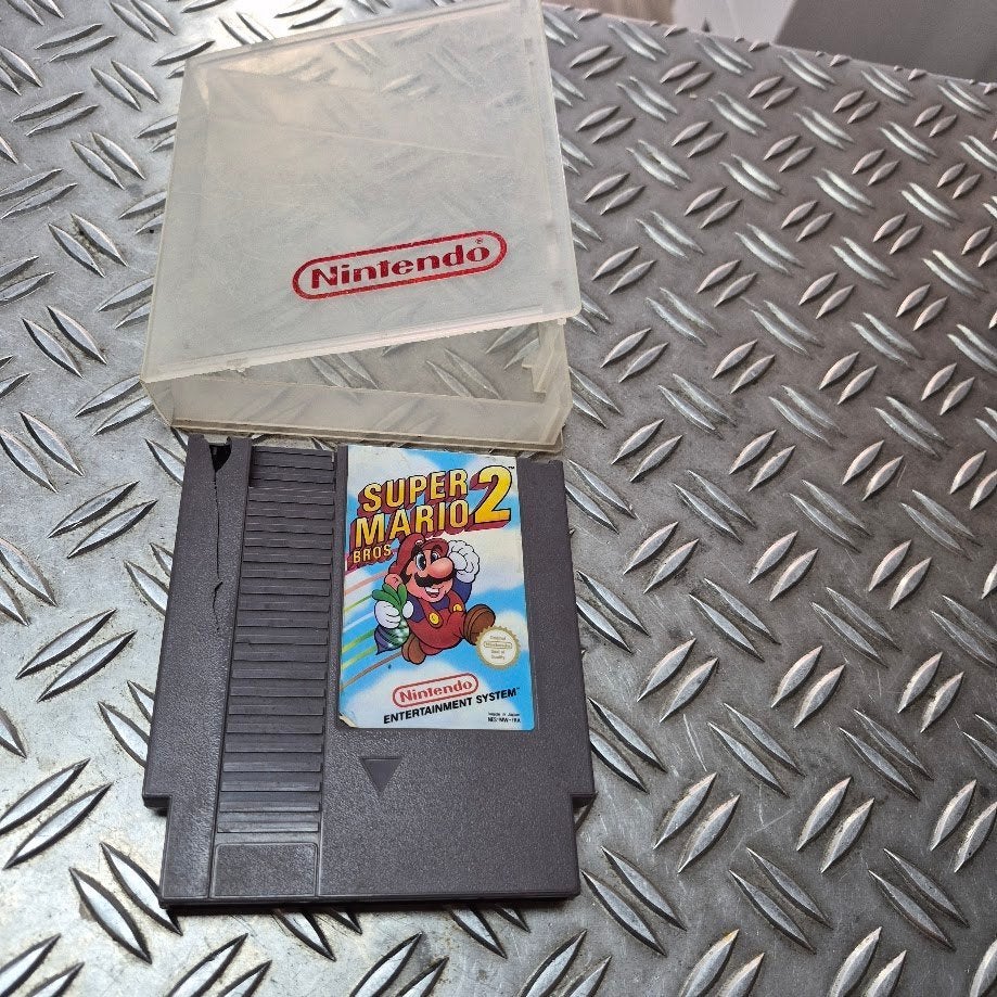 Super Mario 2 met doosje NES game met garantie, Avontuur en Actie, Gebruikt, 1 speler, Ophalen of Verzenden