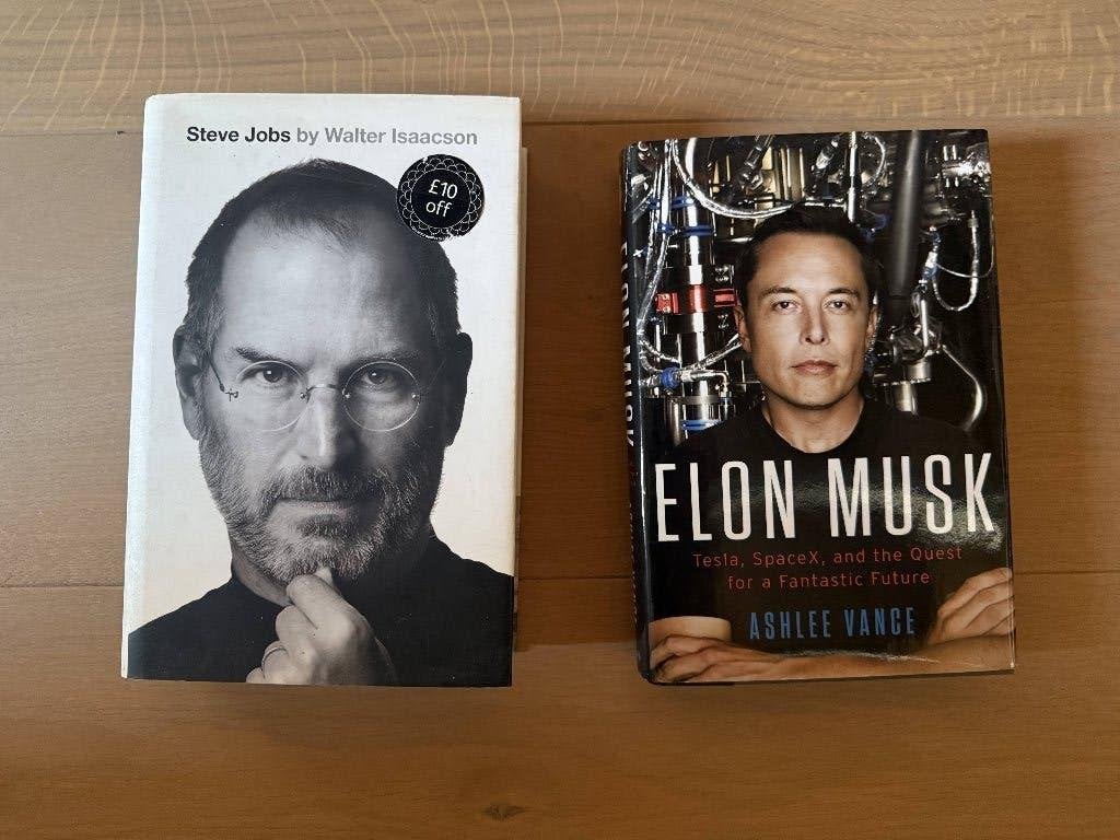 Biografieën: Steve Jobs, Elon Musk, Ophalen of Verzenden, Zo goed als nieuw